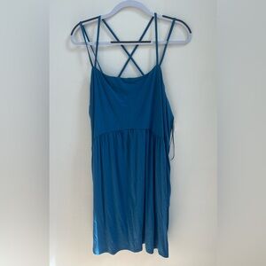 NWT Old Navy Women’s Blue Sundress Cross Back Size XXL